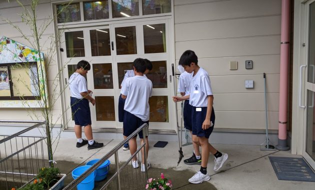 第一園 中学生福祉ボランティア体験 7月3日