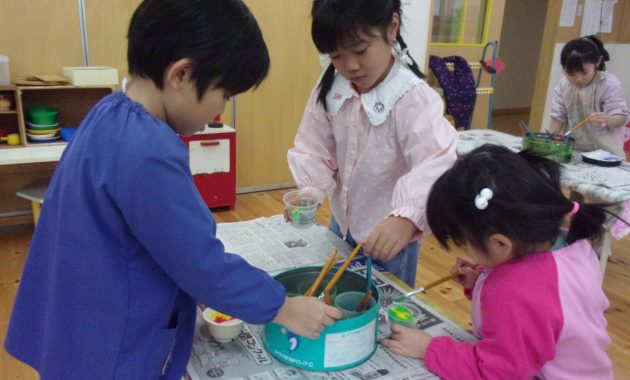 第一園 雪の色水遊び 2月12日